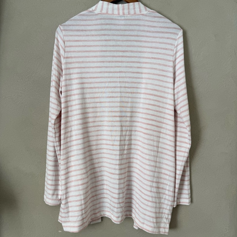 A New Day - White & Pink Cardigan Open Style- Size Medium - Picture 2 of 6